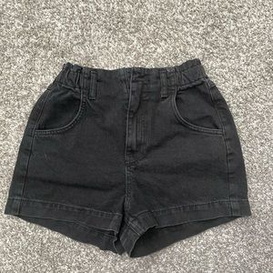 Topshop Black High Rise Shorts - Size 4